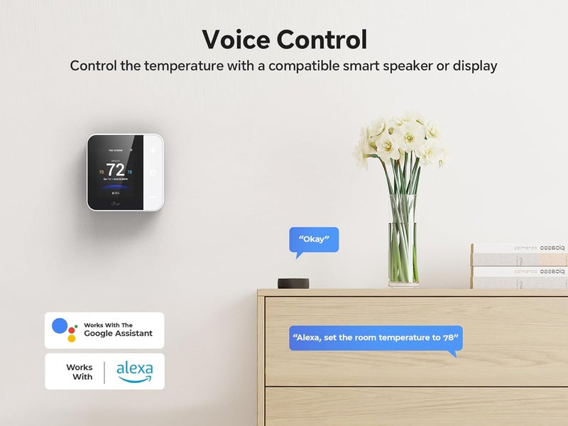 Vine Smart Thermostat for House, WiFi Thermostats for Home Compatible with Alexa and Google Assistant, 7day x 8period Programmable, Energy Star Certified, C-Wire Required - Image 4